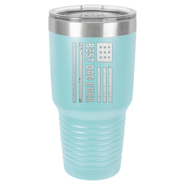 Patriotic Best Dad Ever 30oz Ringneck Tumbler